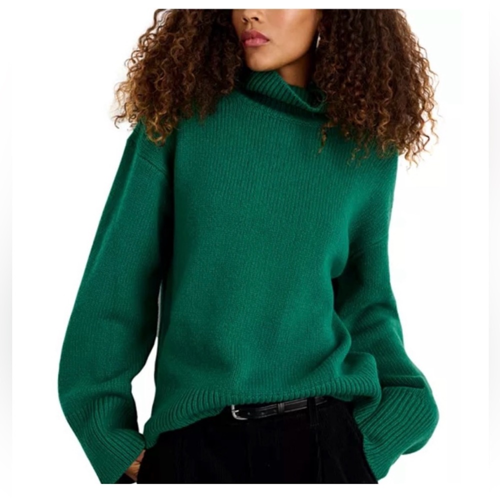 Alex Mill Green Turtleneck Sweater